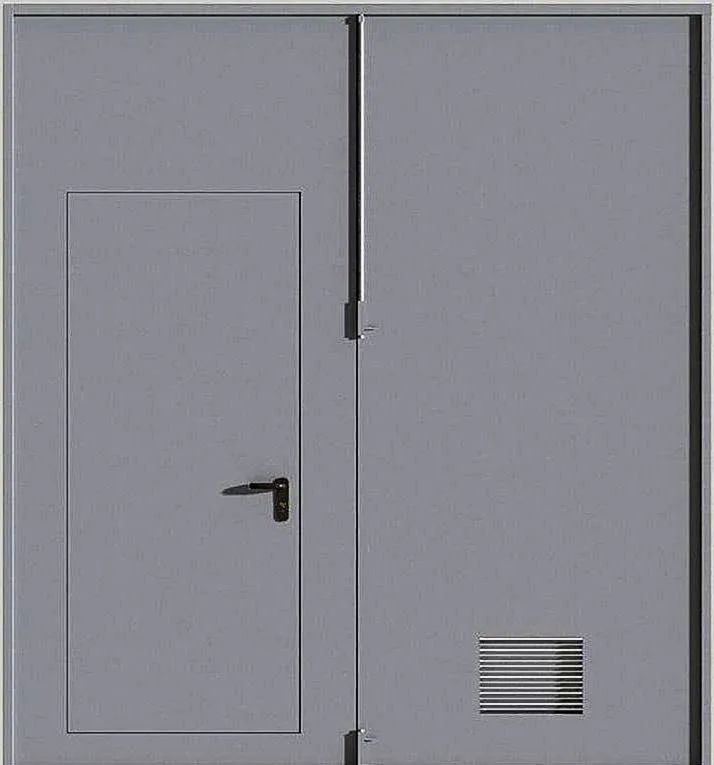 Противопожарные ворота Fenix-13 (Нитроэмаль) - внешняя сторона