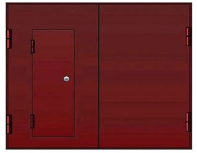 Распашные ворота Grand-19 (Нитроэмаль) - внешняя сторона